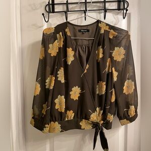 Madewell Effie Floral Wrap Top